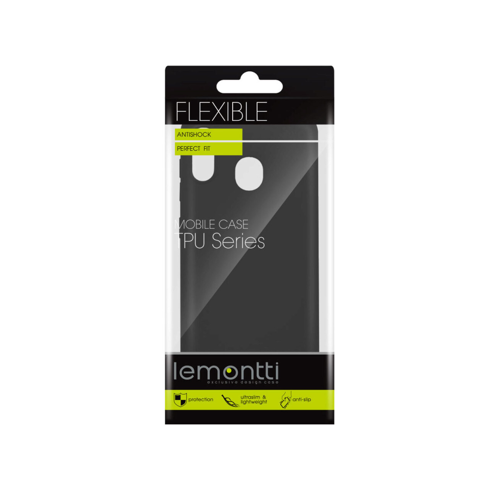 Husa Samsung Galaxy A20 / A30 Lemontti Silicon Silky Negru [2]