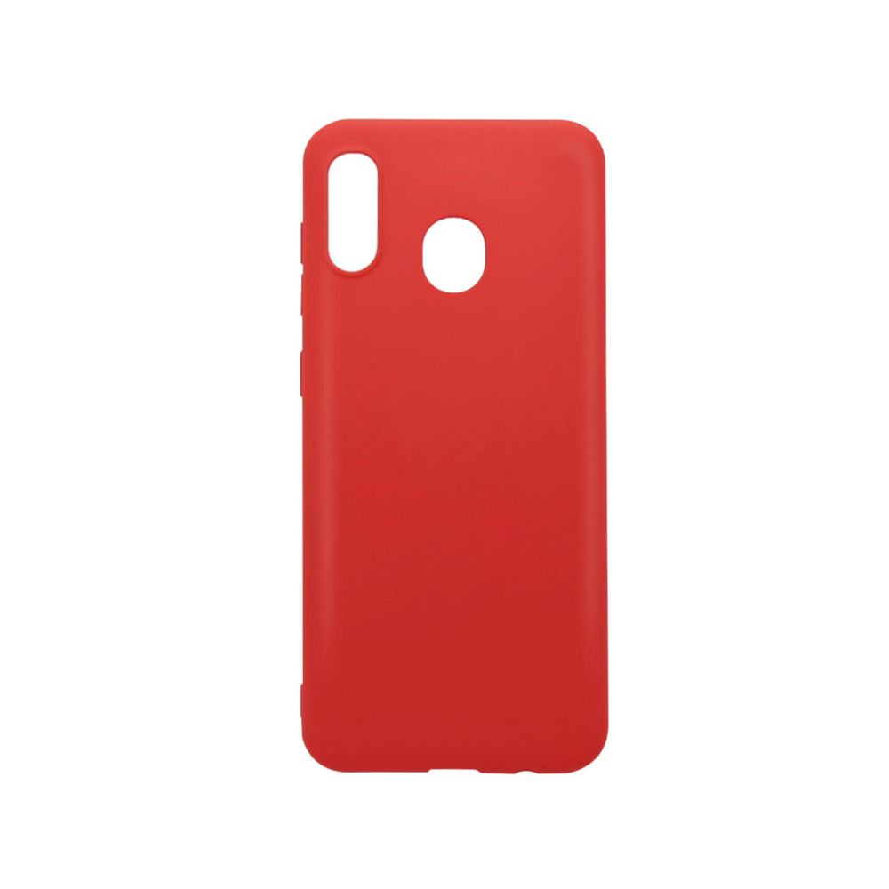 Husa Samsung Galaxy A20 / A30 Lemontti Silicon Silky Rosu [5]
