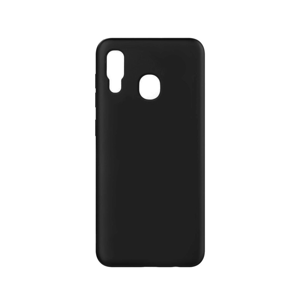 Husa Samsung Galaxy A20e Lemontti Liquid Silicon Black [6]