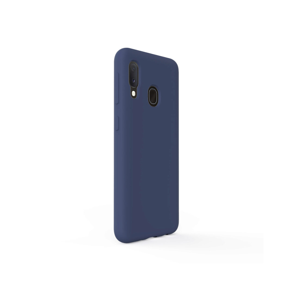Husa Samsung Galaxy A20e Lemontti Liquid Silicon Dark Blue [5]