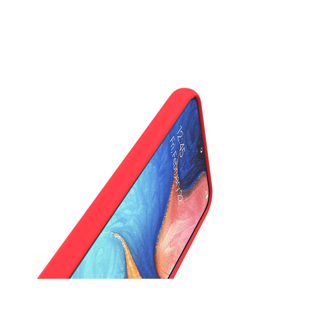 Husa Samsung Galaxy A20e Lemontti Liquid Silicon Red [2]