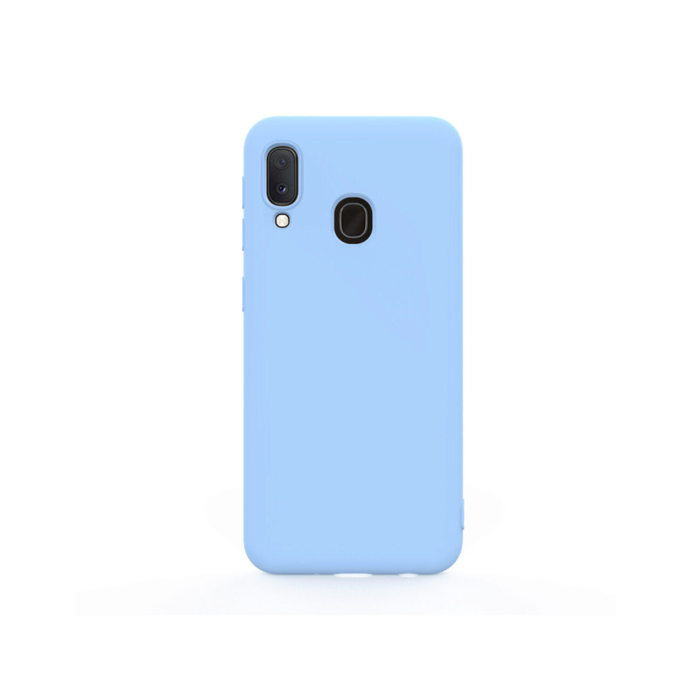 Husa Samsung Galaxy A20e Lemontti Silicon Soft Slim Light Blue [4]