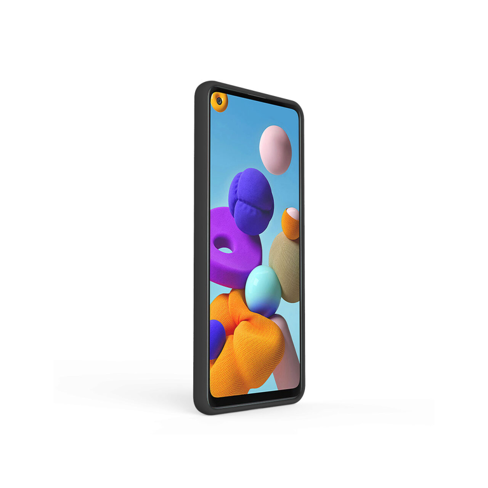 Husa Samsung Galaxy A21s Lemontti Liquid Silicon Black [4]