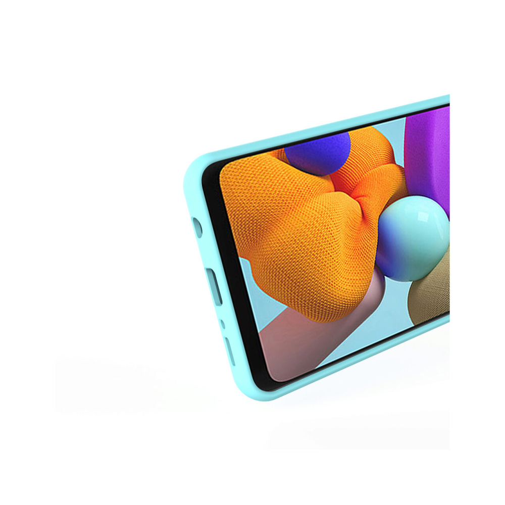 Husa Samsung Galaxy A21s Lemontti Liquid Silicon Tiffany Blue [3]