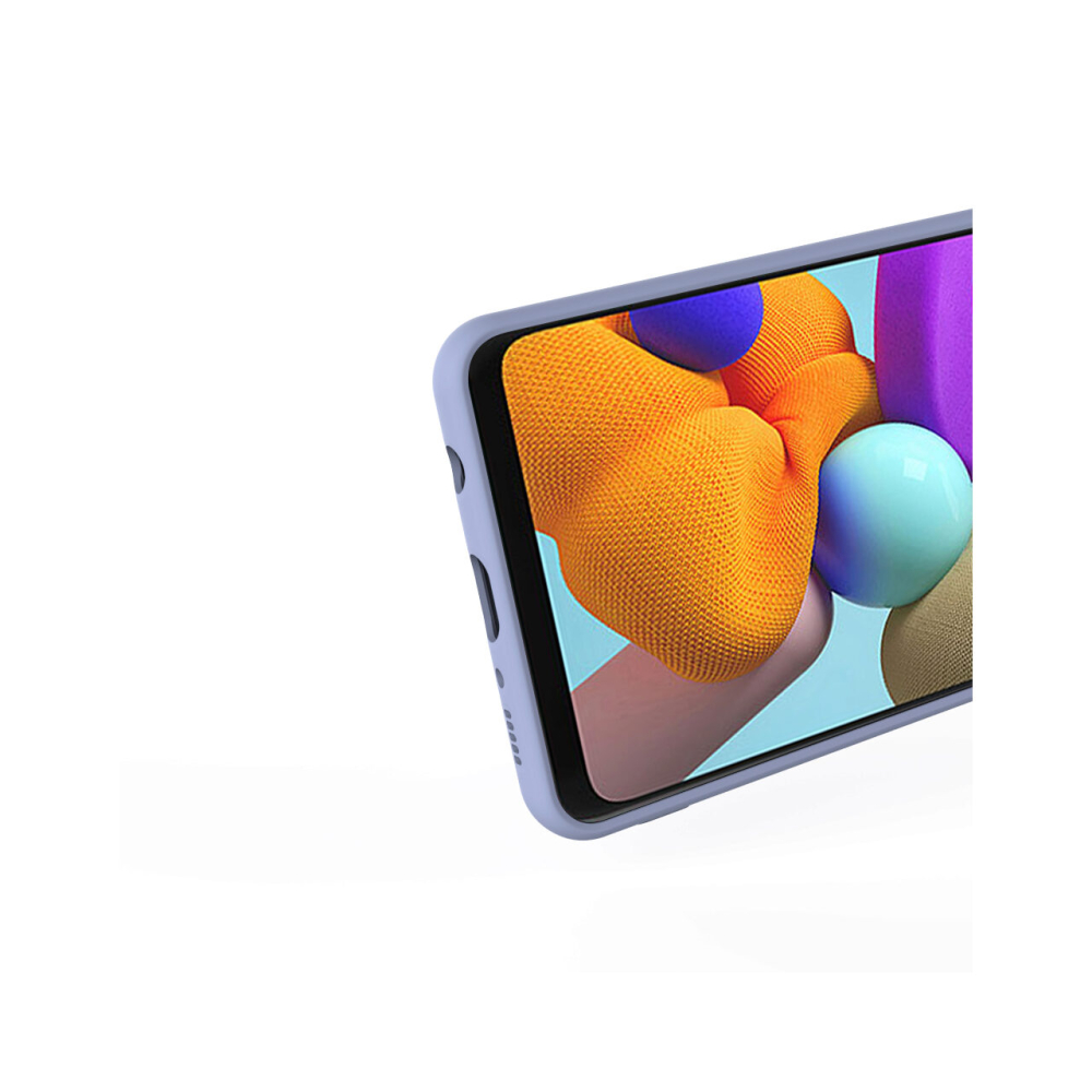Husa Samsung Galaxy A21s Lemontti Silicon Soft Slim Lavender Gray [3]
