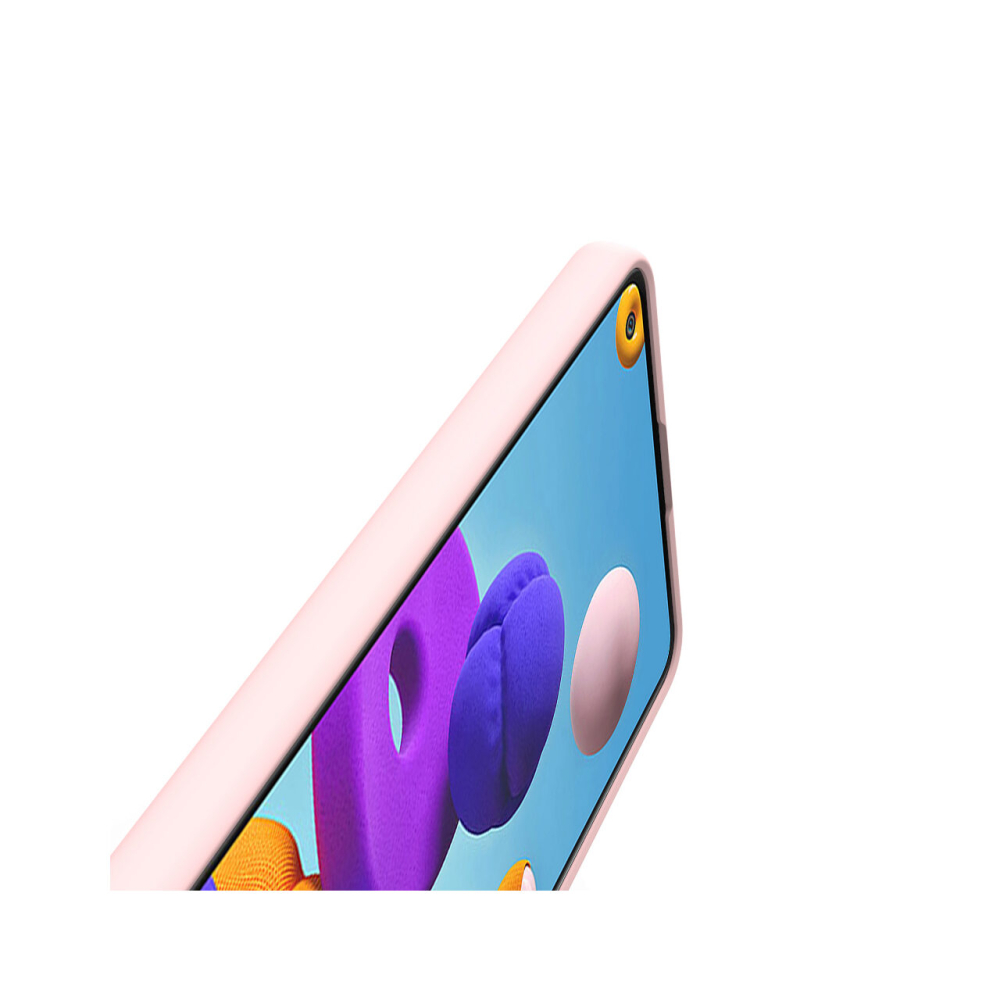 Husa Samsung Galaxy A21s Lemontti Silicon Soft Slim Pink Sand [2]