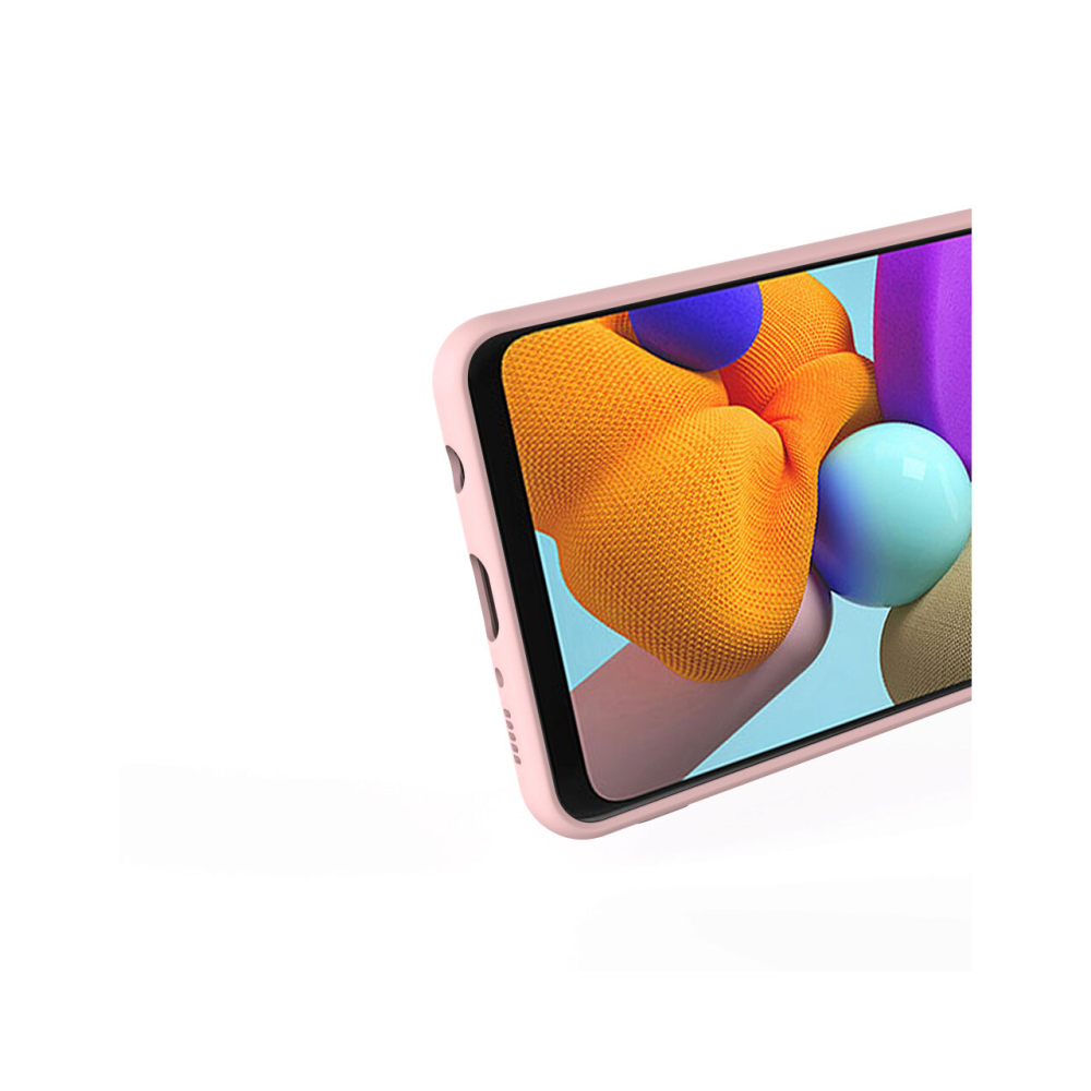 Husa Samsung Galaxy A21s Lemontti Silicon Soft Slim Pink Sand [4]
