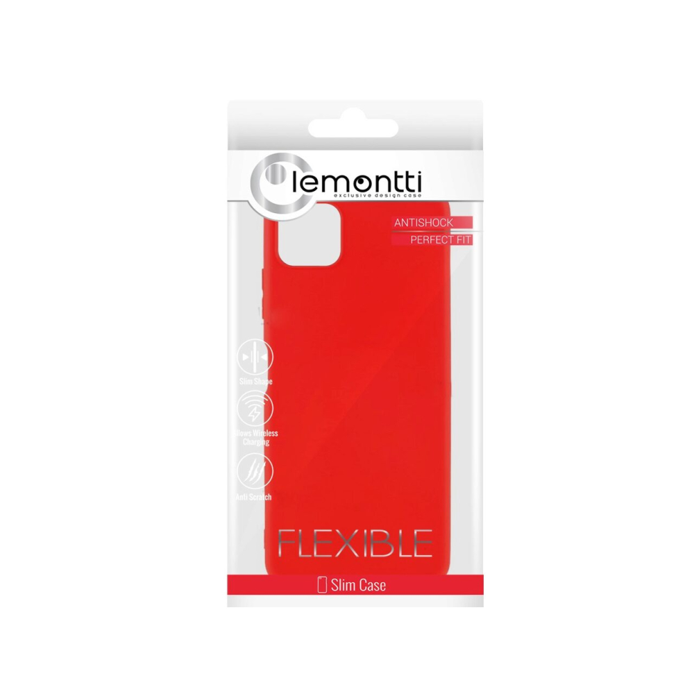Husa Samsung Galaxy A22 5G Lemontti Silicon Silky Rosu [2]