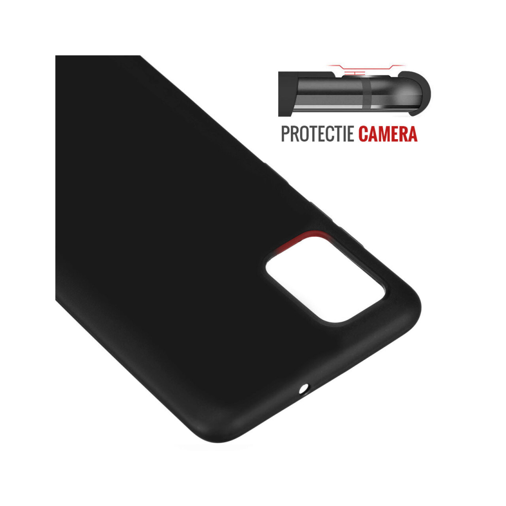 Husa Samsung Galaxy A51 4G Lemontti Silicon Silky Negru [2]