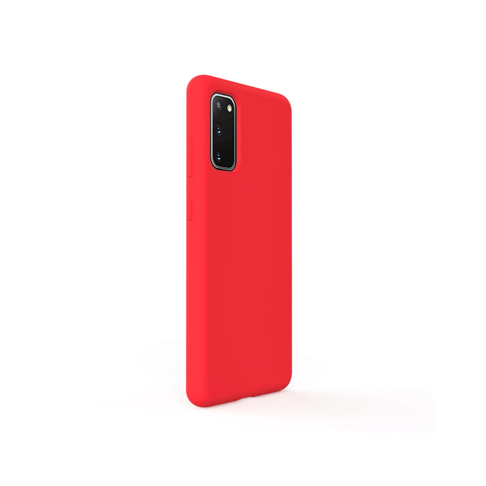Husa Samsung Galaxy S20 Lemontti Liquid Silicon Red [5]