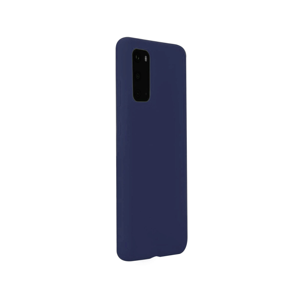 Husa Samsung Galaxy S20 Lemontti Silicon Silky Albastru Inchis [4]