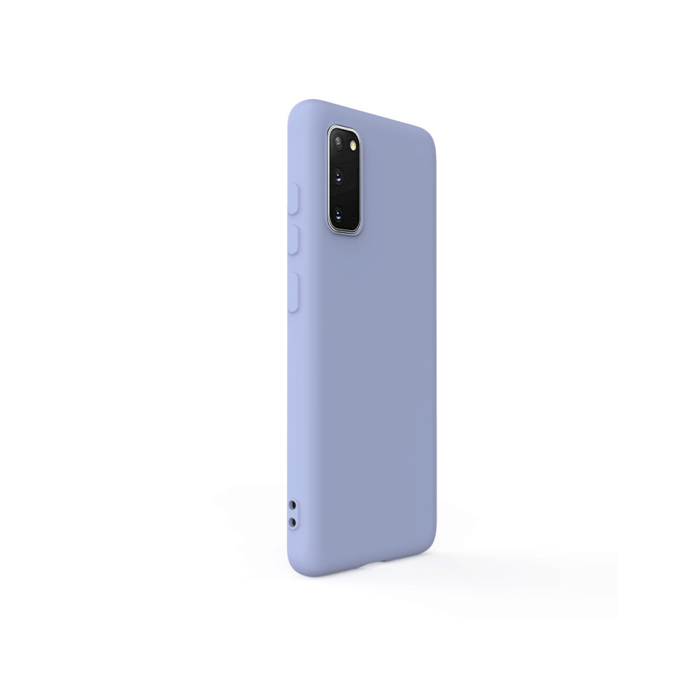 Husa Samsung Galaxy S20 Lemontti Silicon Soft Slim Lavender Gray [5]