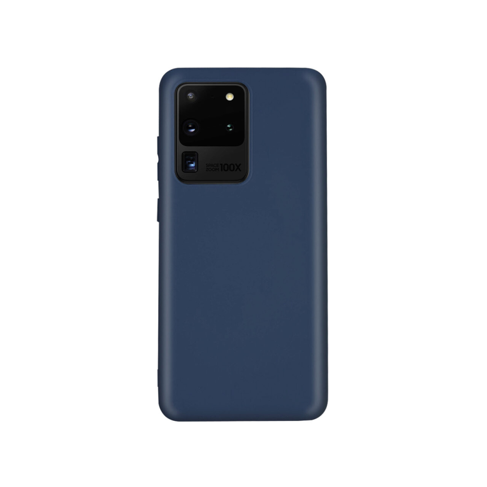 Husa Samsung Galaxy S20 Ultra Lemontti Silicon Silky Albastru Inchis [2]