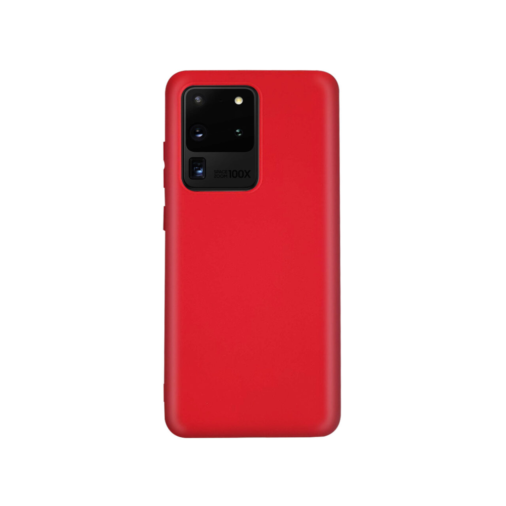 Husa Samsung Galaxy S20 Ultra Lemontti Silicon Silky Rosu [2]