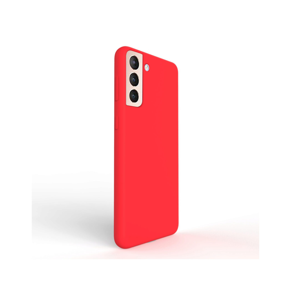 Husa Samsung Galaxy S21 Lemontti Liquid Silicon Red [5]