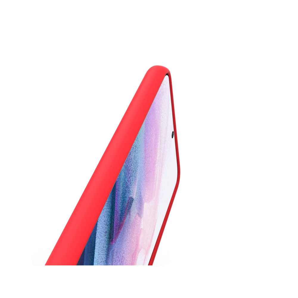 Husa Samsung Galaxy S21 Plus Lemontti Liquid Silicon Red [4]
