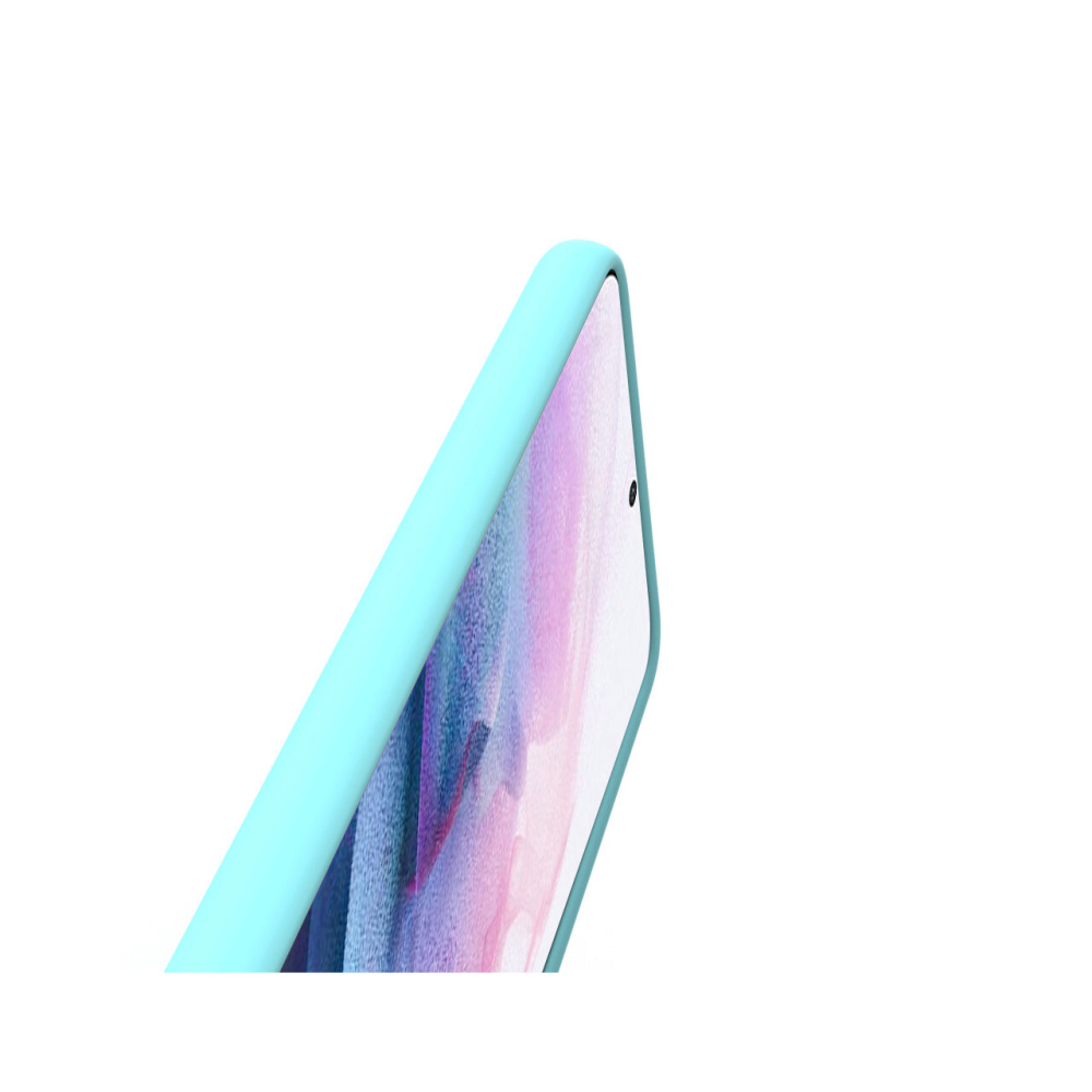 Husa Samsung Galaxy S21 Plus Lemontti Liquid Silicon Tiffany Blue [4]