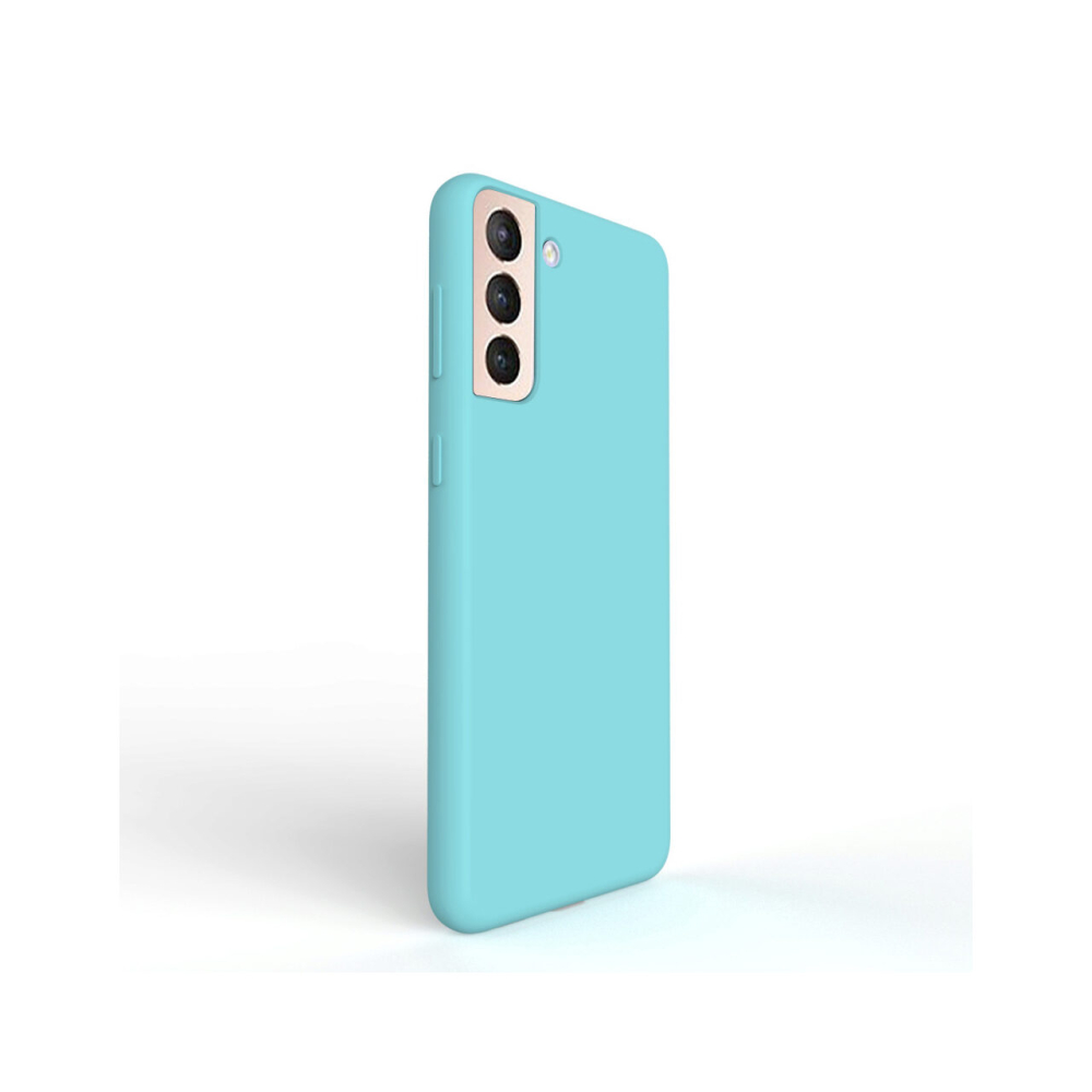 Husa Samsung Galaxy S21 Plus Lemontti Liquid Silicon Tiffany Blue [5]