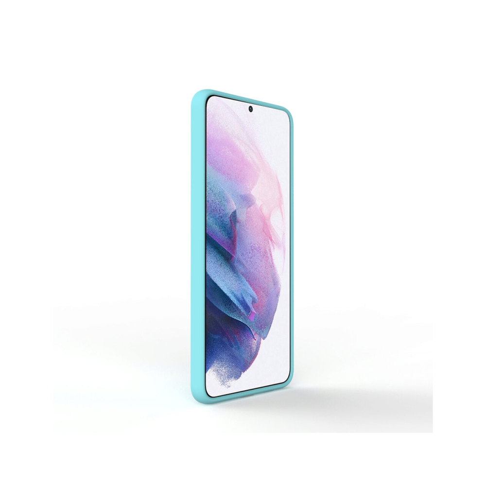 Husa Samsung Galaxy S21 Plus Lemontti Liquid Silicon Tiffany Blue [3]