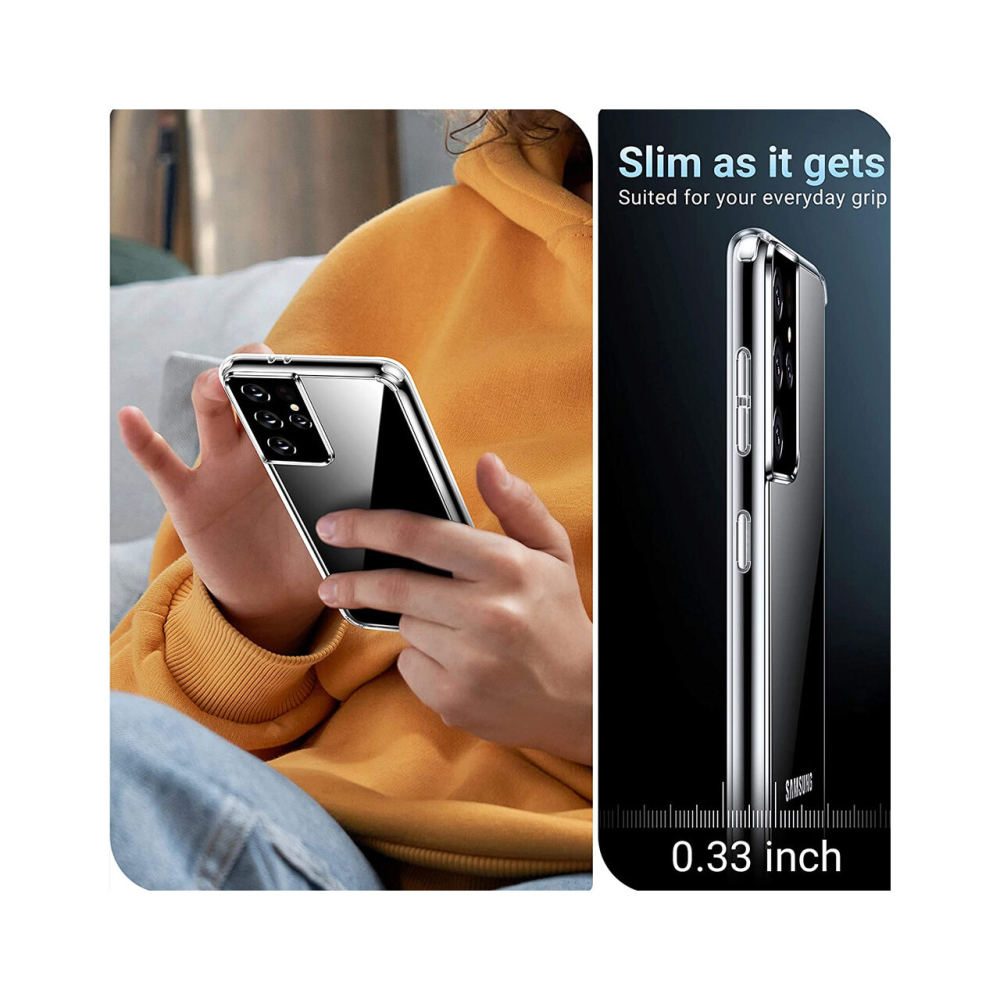 Husa Samsung Galaxy S21 Ultra Devia Silicon Naked Crystal Clear [2]