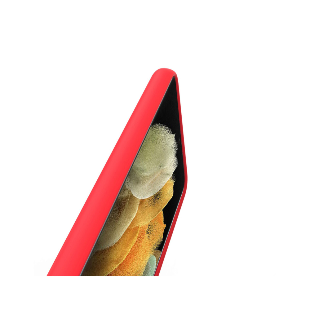 Husa Samsung Galaxy S21 Ultra Lemontti Liquid Silicon Red [4]