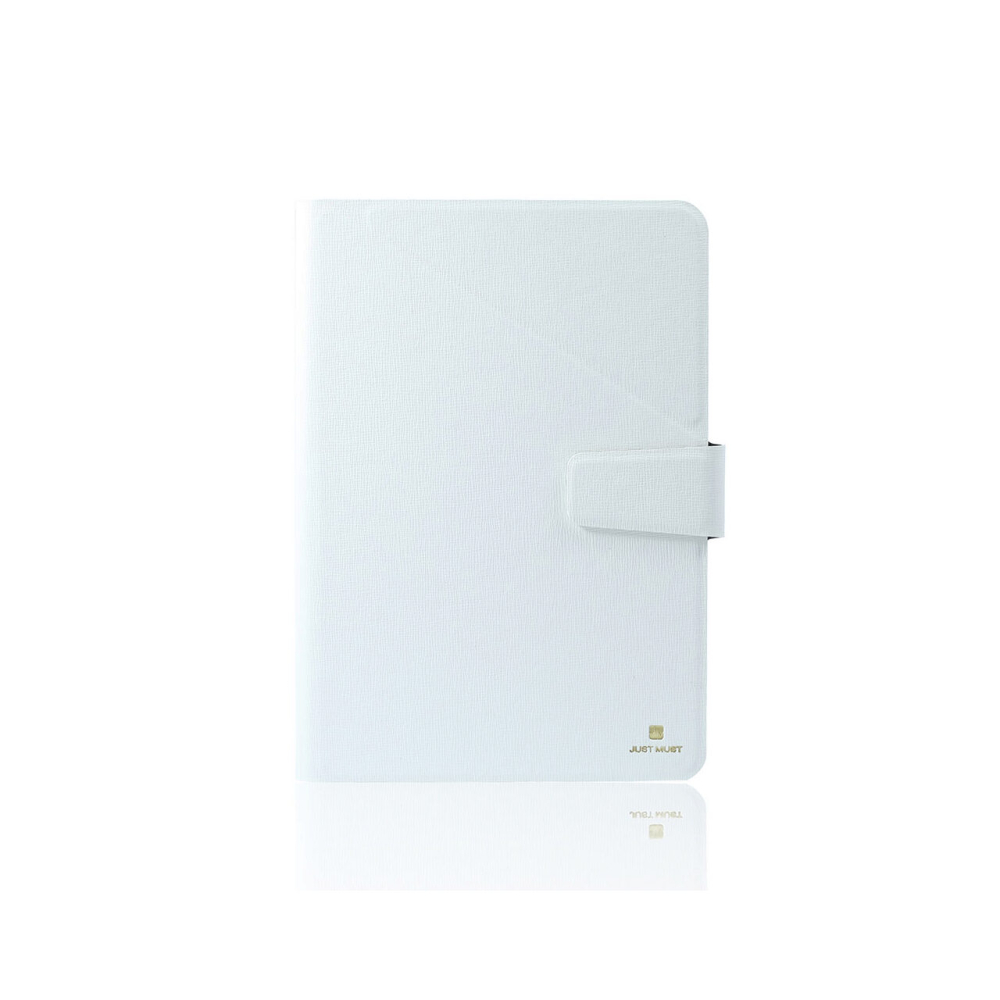 Husa Tableta 8" - 9" Just Must Flip Joy Universala White (material antiderapant) [2]