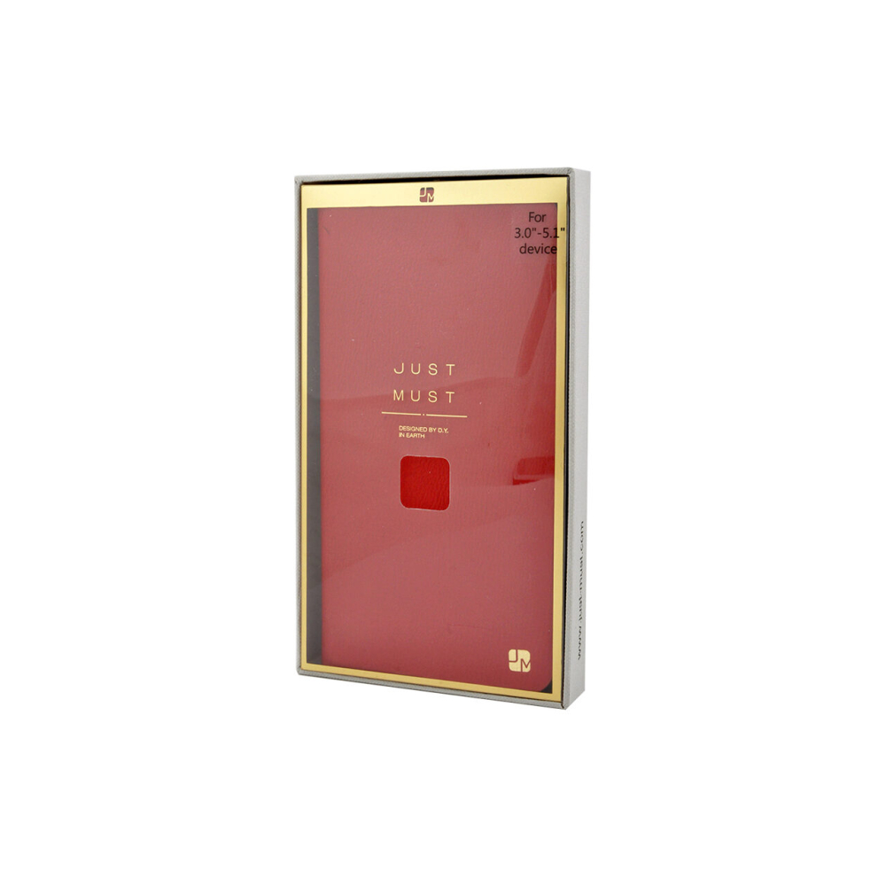 Husa Universala Just Must Wallet Vintage Red (smartphone intre 3" si 5.1") [2]