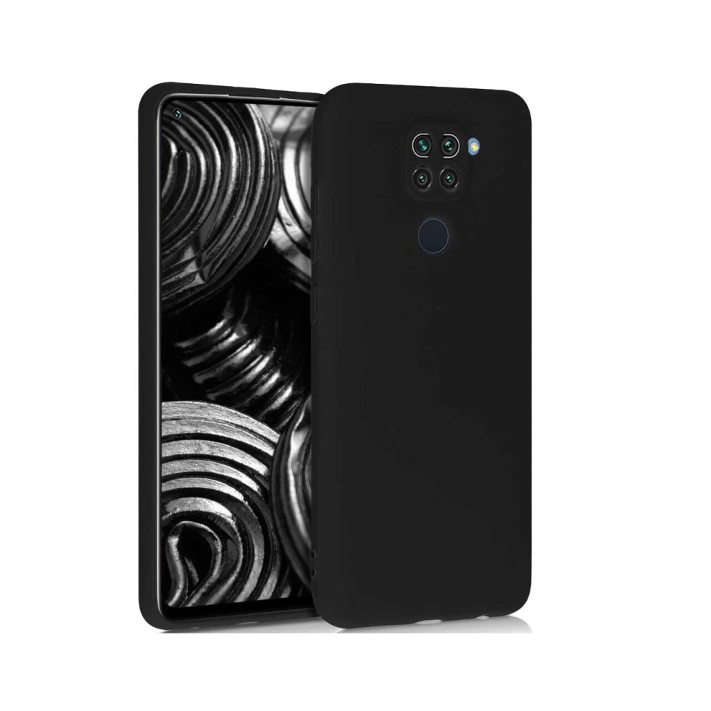 Husa Xiaomi Redmi Note 9 Lemontti Silicon Silky Negru [5]