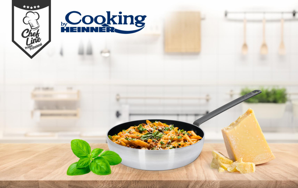 Tigaie wok profesionala 30*8 cm, chef line, cooking by heinner [4]