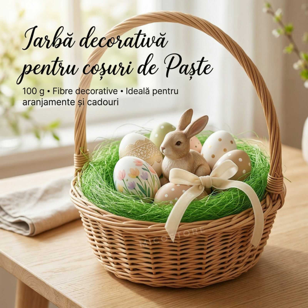Iarba decorativa din fibra sintetica, durabila, 100 g - Micostore.ro [2]