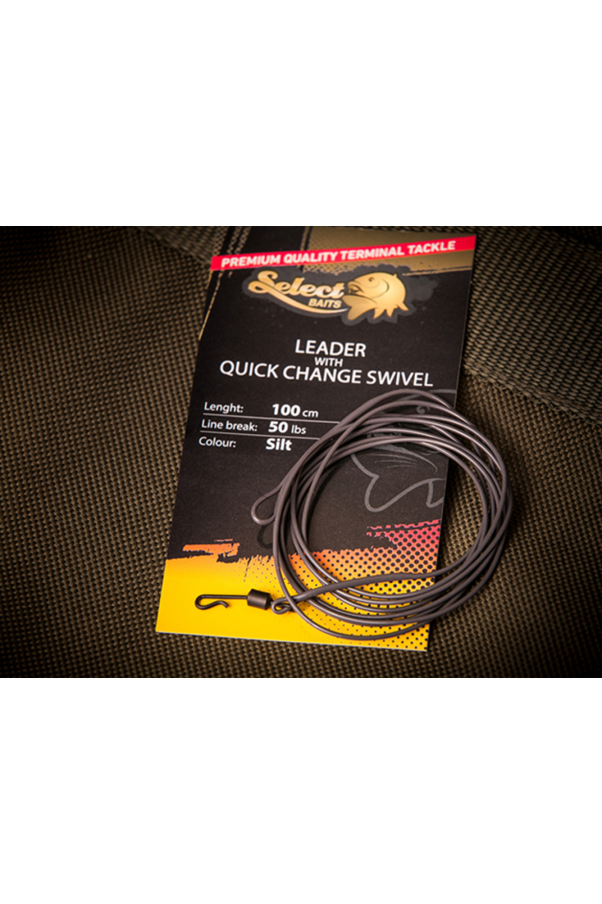 Inaintas Select Baits Leader with Quick Change Swivel 100cm / 50lb [2]