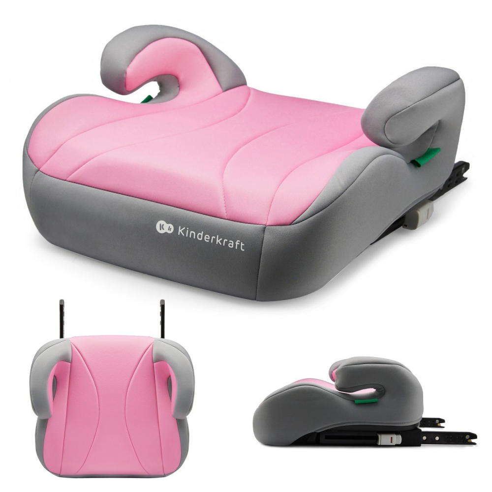 Inaltator auto kinderkraft boost, i-size 135-150 cm, rose pink, varsta de la 8 ani la 12 ani [2]