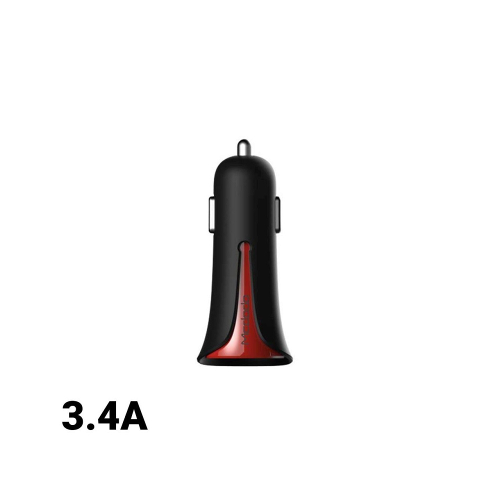 Incarcator Auto 3.4A Mcdodo Dual USB Black Mask Red (3.4A max total, 2.4A max per port) [3]
