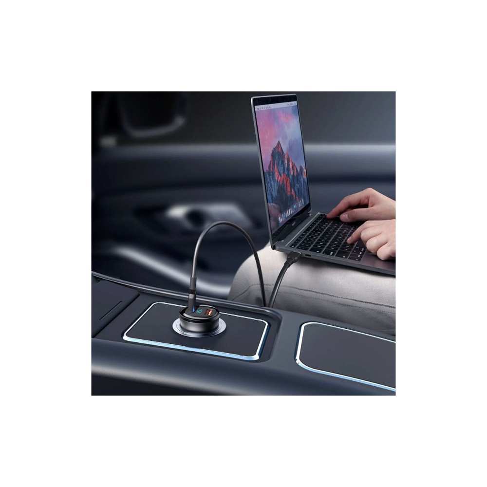 Incarcator Auto Mcdodo Aurora Series Digital Display PD Fast Charger USB-Type-C 95W Black [5]