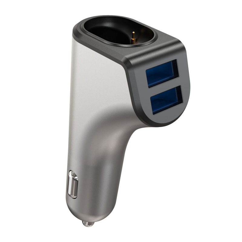 Incarcator auto Platinet PLCRBT2 44639, 2in1 DUOS 2xUSB + Bluetooth, in 12/24V, out 3.1A [2]