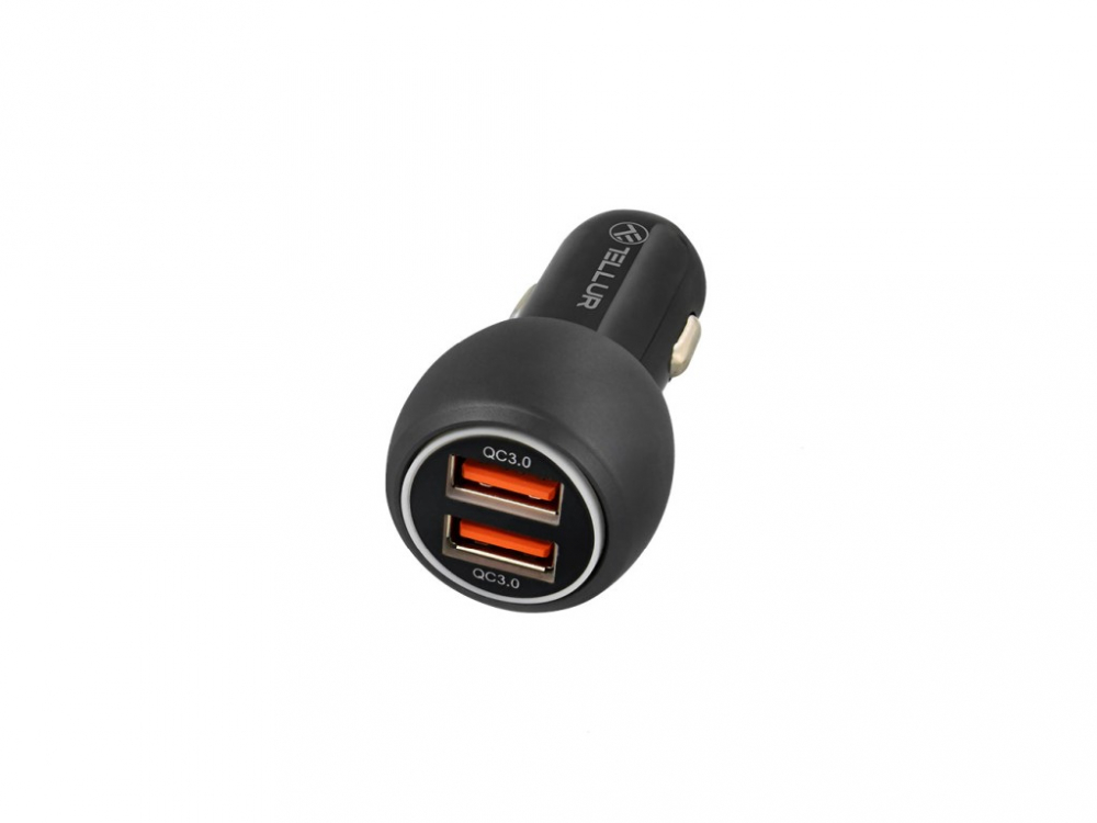 Încărcător auto Tellur FCC8 6A 36W (QC 3.0 + QC 3.0), negru [3]