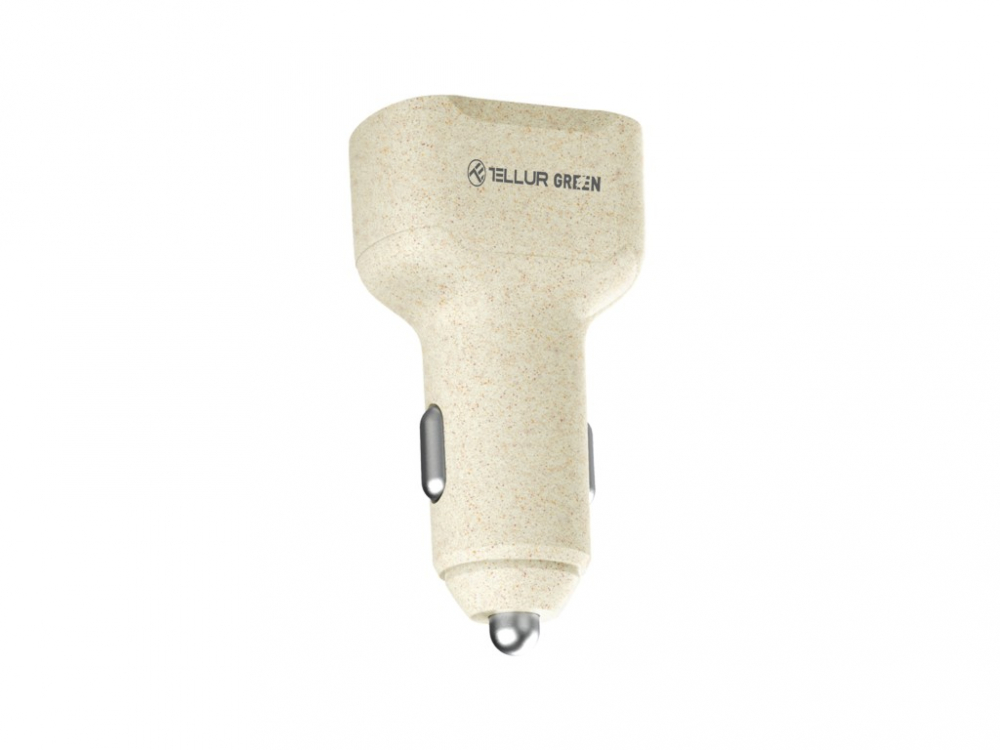 Încărcător auto Tellur Green 36W 6A (PD18W + QC 3.0), crem [5]