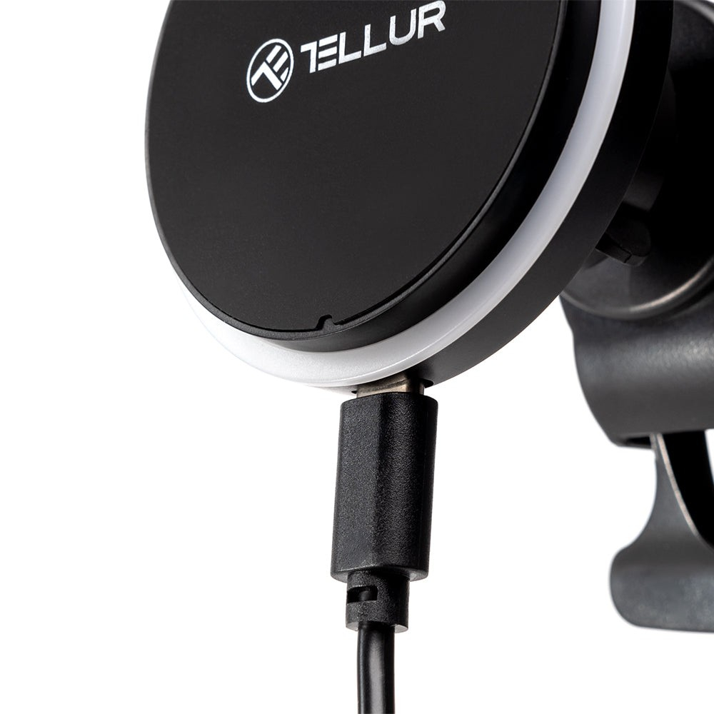 Încărcător auto wireless Tellur, compatibil MagSafe, 15W, negru [4]