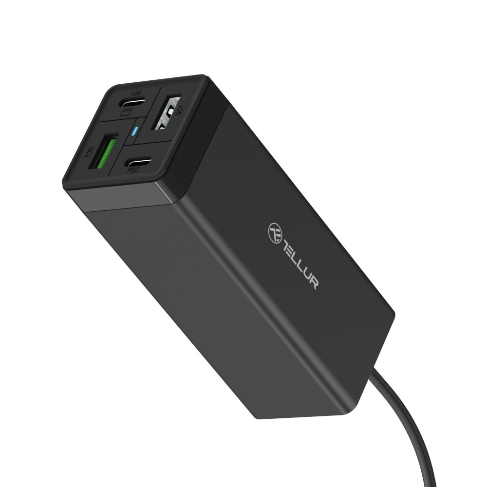 Încărcător priză Tellur PDHC2 65W (2xPD 2xQC3.0), EU,UK,US, negru [7]