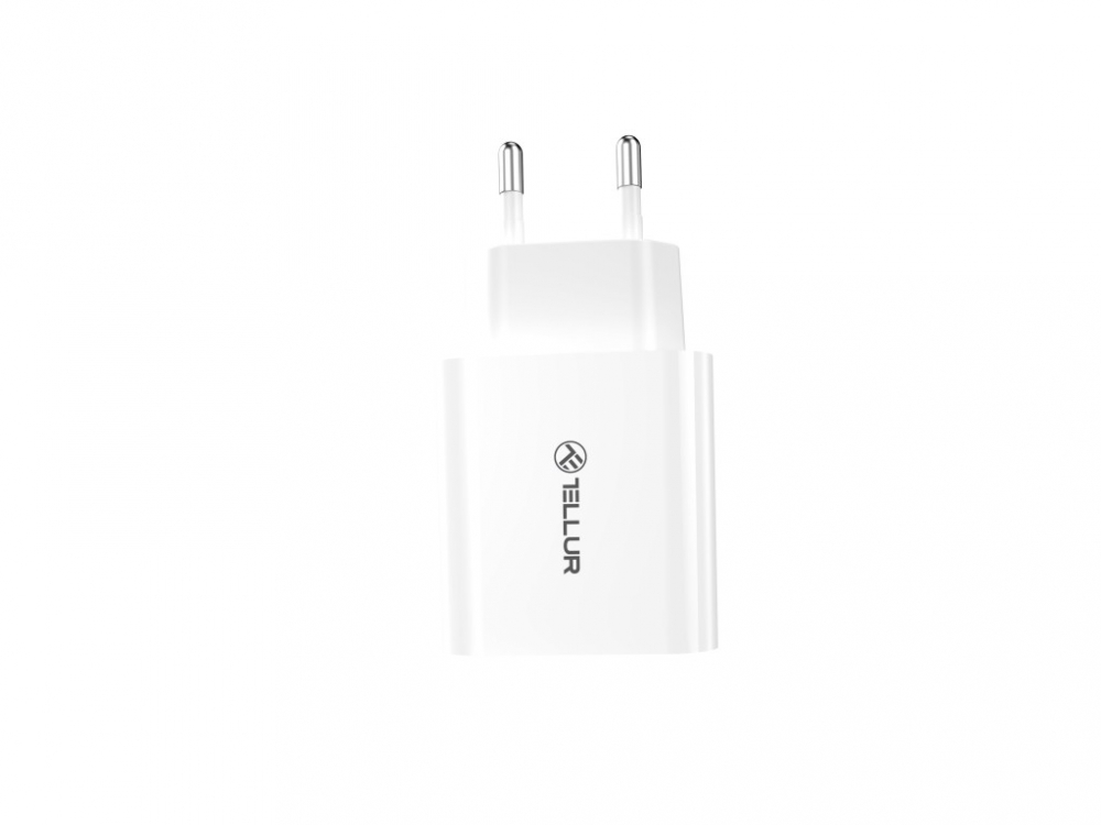 Încărcător priză Tellur USB-A QC3.0, 18W, alb [2]
