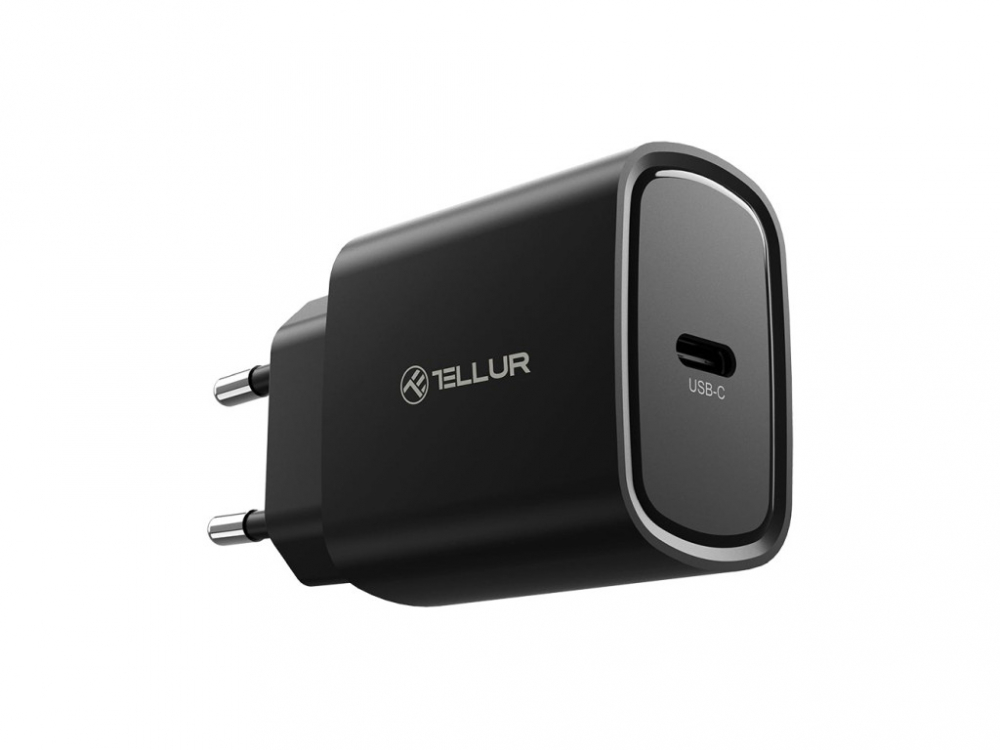 Încărcător priză ultra rapid Tellur 20W PD, USB-C, negru [3]