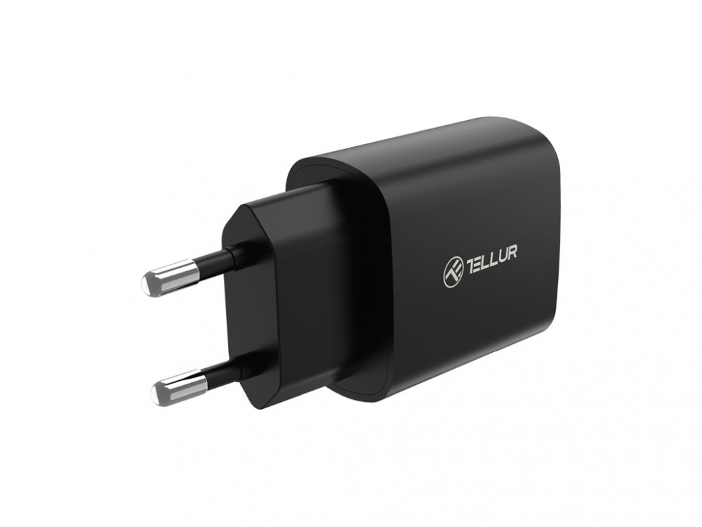 Încărcător priză ultra rapid Tellur 20W PD, USB-C, negru [2]