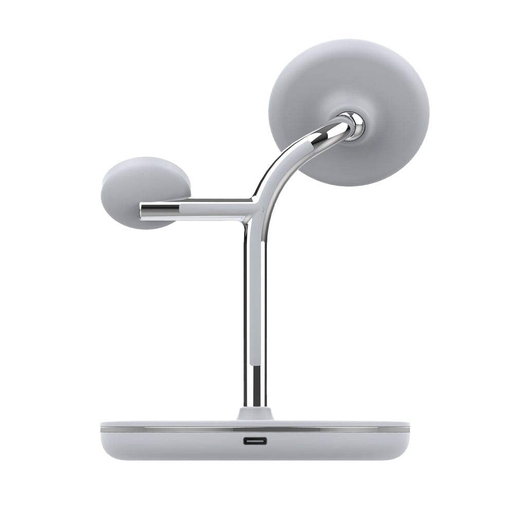 Încărcător wireless birou Tellur, 3-in-1, certificat MagSafe 15W, Watch 2.5W, TWS 5W, alb [7]