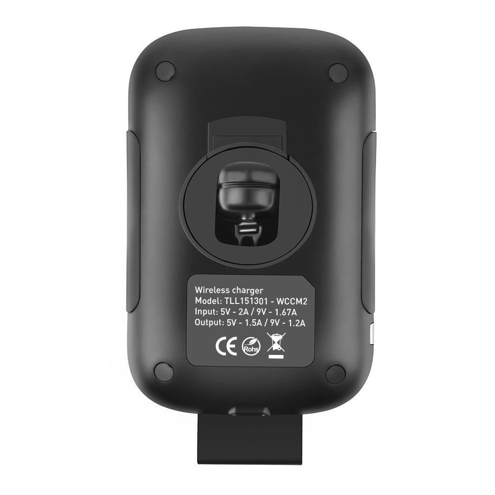 Încărcător wireless cu suport auto și senzor IR WCCM2, negru [4]