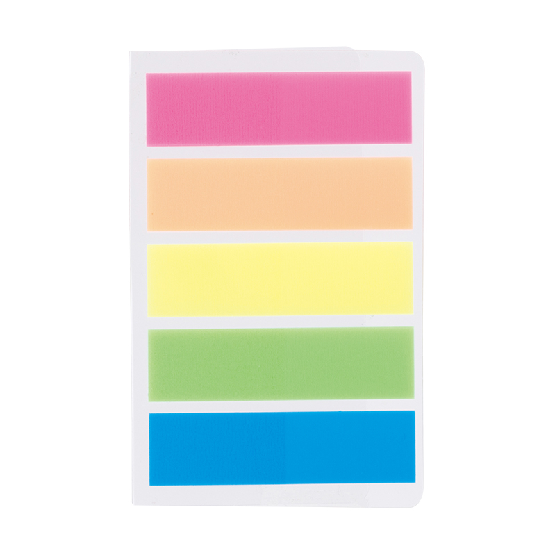 Index adeziv plastic 12*44mm 5 culori 20 file deli [2]