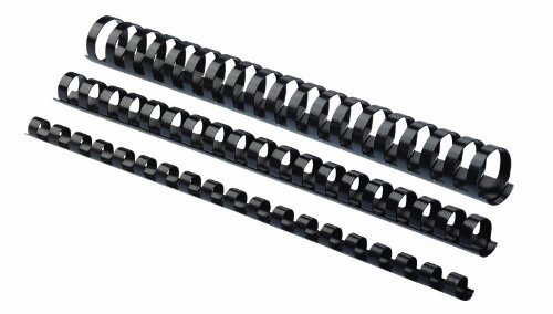 Inel plastic 16mm negru pt 101-120 coli 100/cut fellowes [2]