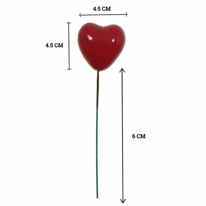 Inima din Polistiren, cu Tija, Accesorii Craft Copii - Micostore.ro [2]