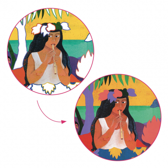 Planse preilustrate pentru pictat - Inspired by Paul Gauguin, pictura Polynesia, Djeco, varsta 6 - 9, 9+ ani, Baiat, Fata [4]