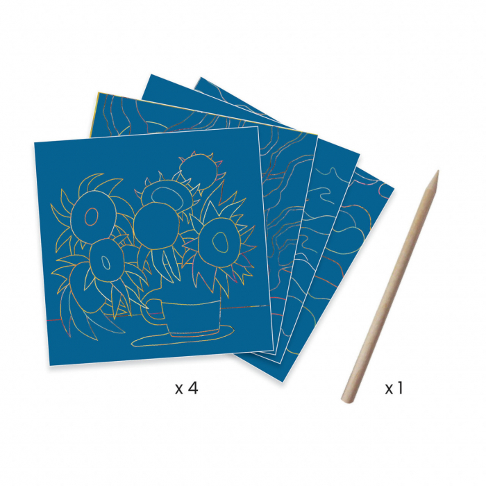 Planse de razuit - Spre SudInspired by Van Gogh, Djeco, varsta 3 - 6, 6 - 9, 9+ ani, Baiat, Fata [2]