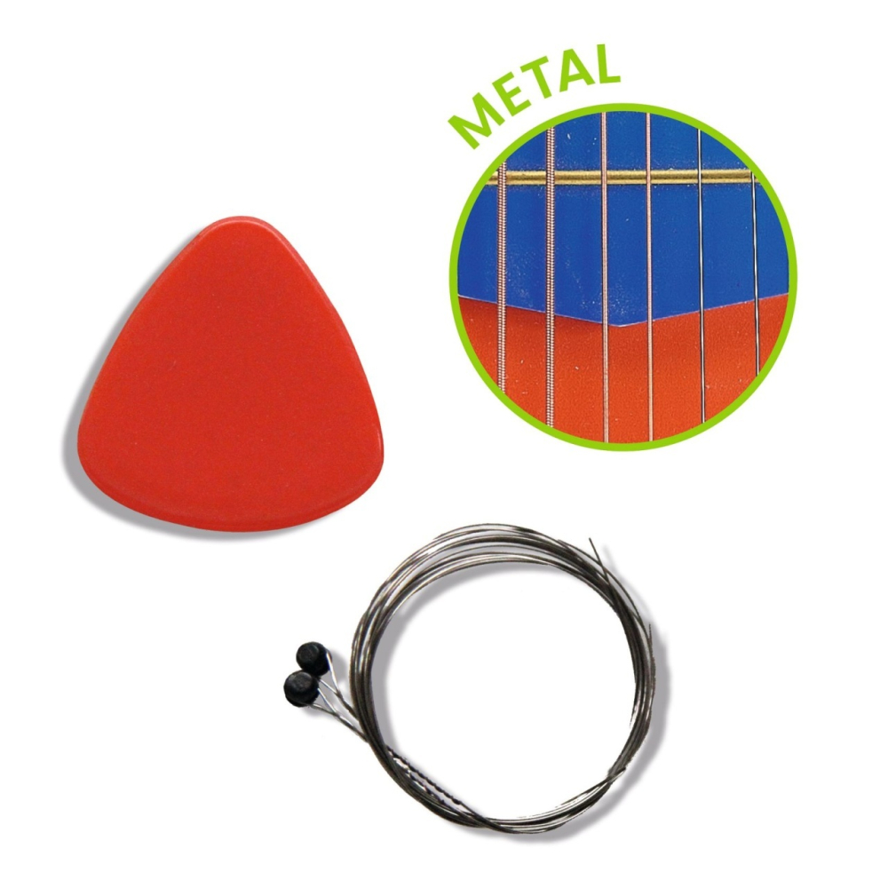 Instrument muzical Chitara din lemn cu 6 corzi, Djeco Baiat, Fata, varsta 3 - 6 ani, 6 - 9 ani [2]